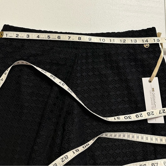 Roberta Biagi Collection Privee Black Wide Leg Crop Pants NWT Size small - Picture 5 of 8